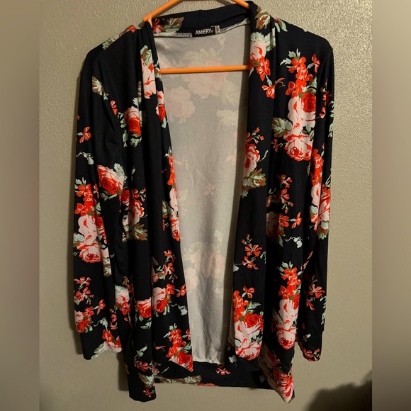 Open front floral cardigan - Picture 1 of 1